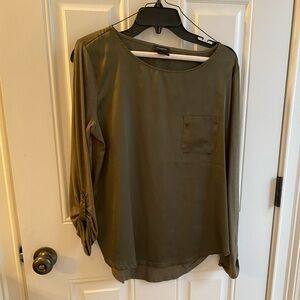 Ann Taylor Olive Green Women's Top